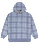 Dime. Plaid Hoodie. Blue.