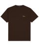 Dime. Classic Small Logo T-Shirt. Deep Brown.