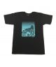 Ditch Life. Waves Of Relief T Shirt. Black.