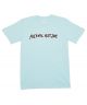 Fucking Awesome. Puff Outline Tee. Light Teal.