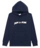 Fucking Awesome. Garment Dyed Chenille Logo Hoodie. Navy.