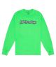 Fucking Awesome. Actual Visual Guidance Long Sleeve Tee. Pigment Dye Neon Green.