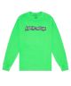 Fucking Awesome. Actual Visual Guidance Long Sleeve Tee. Pigment Dye Neon Green.