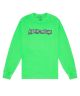 Fucking Awesome. Actual Visual Guidance Long Sleeve Tee. Pigment Dye Neon Green.