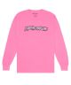 Fucking Awesome. Actual Visual Guidance Long Sleeve Tee. Pigment Dye Neon Pink.
