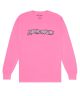 Fucking Awesome. Actual Visual Guidance Long Sleeve Tee. Pigment Dye Neon Pink.