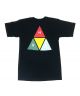 Huf. Prism Triangle T Shirt. Black.