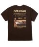 HUF. TRD x HUF Off Road T-Shirt. Chocolate.