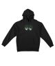 Krooked. Eyes Hoodie. Black / Green.