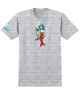 Krooked. Mermaid Tee. Ash / Multicolor.