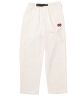 Krooked. Eyes Ripstop Pant. Ecru W/ Red Embroidery.