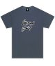 Limosine. Moth T-Shirt. Blue.