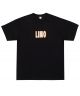 Limosine. Sticker T-Shirt. Black / Orange.