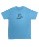 Shitty Kids. Riding Waves of Life T Shirt. Carolina Blue.