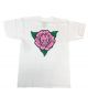 Spitfire. Perennial T Shirt. White/ Pink.