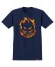 Spitfire. Youth 451 T Shirt. Navy/ Red.