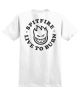 Spitfire. Bighead LTB Pocket T Shirt. White.