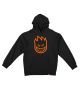 Spitfire. Big Head Hoodie. Black/ Orange.