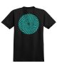 Spitfire. Classic Swirl Tee. Black/ Teal.