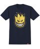 Spitfire. Big Head Fill T Shirt. Navy/ Yellow.