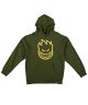 Spitfire. Big Head Youth Hoodie. Green/ Yellow.