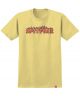 Spitfire. Flash Fire Youth T Shirt. Banana/ Red.