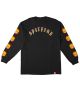 Spitfire. Old E Bighead Fill Longsleeve Tee. Black / Orange.