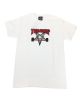 Thrasher. Two Tone Skategoat T Shirt. White.