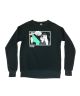 Thrasher. Girls Alien Boyfriend Crew Neck Sweater. Black.