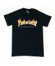 Thrasher. Flame Mag T Shirt. Black.