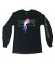 Thrasher. Alantic Drift Longsleeve T Shirt. Black.