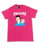 Thrasher. Gonz Cover T Shirt. Pink.