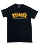 Thrasher. Fire Logo T Shirt. Black.