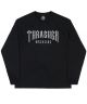 Thrasher. Low Logo Longsleeve Shirt. Black.