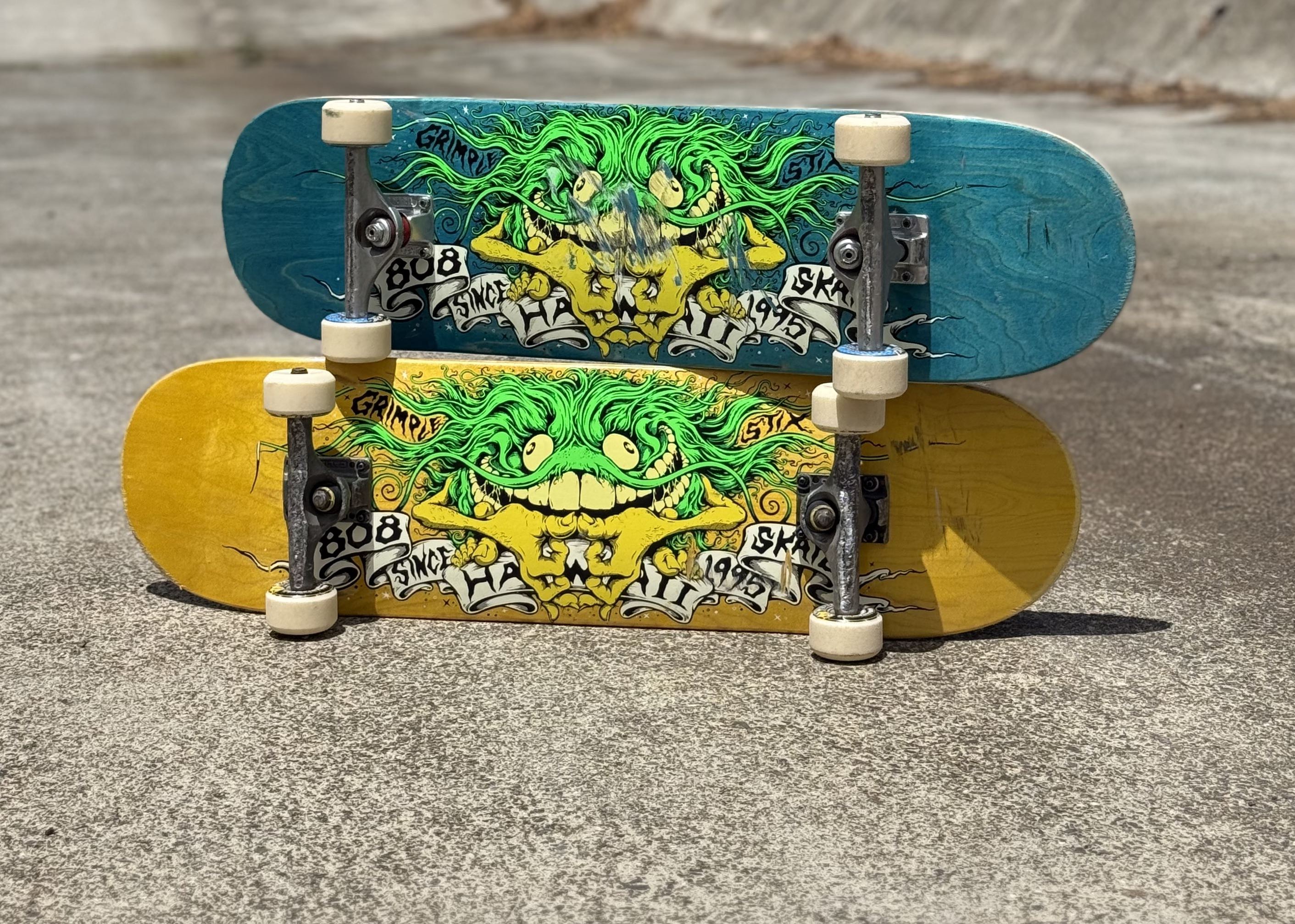 808 Skate 30 Year Anniversary x Anti-Hero Grimple Stix Decks & T-Shirts  Now Available